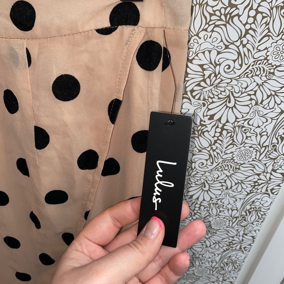 Polka dot fringe midi skirt - Picture 2 of 4